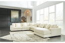 Lindyn Ivory 6-Piece Sectional with Chaise and Ottoman -  Ashley - Luna Furniture