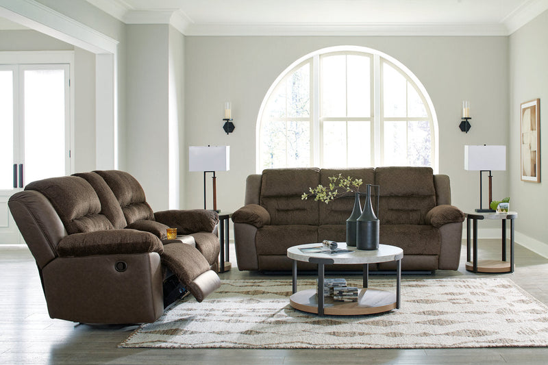 Dorman Chocolate Reclining Living Room Set -  Ashley - Luna Furniture