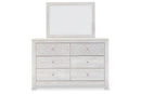 Paxberry Whitewash Dresser and Mirror -  Ashley - Luna Furniture