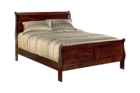 Alisdair Dark Brown Queen Sleigh Bed -  - Luna Furniture