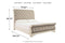 Realyn Chipped White Queen Sleigh Bed