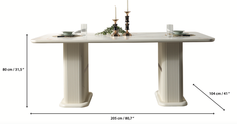 Santana Ivory 7-Piece Dining Set [ETA: 4/15]