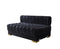 Ariana Black Velvet Double Chaise 138" Sectional