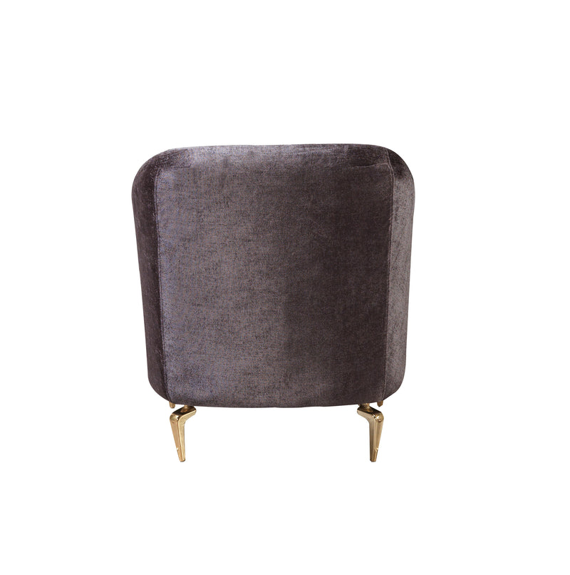 Santana Smoke Velvet Chair