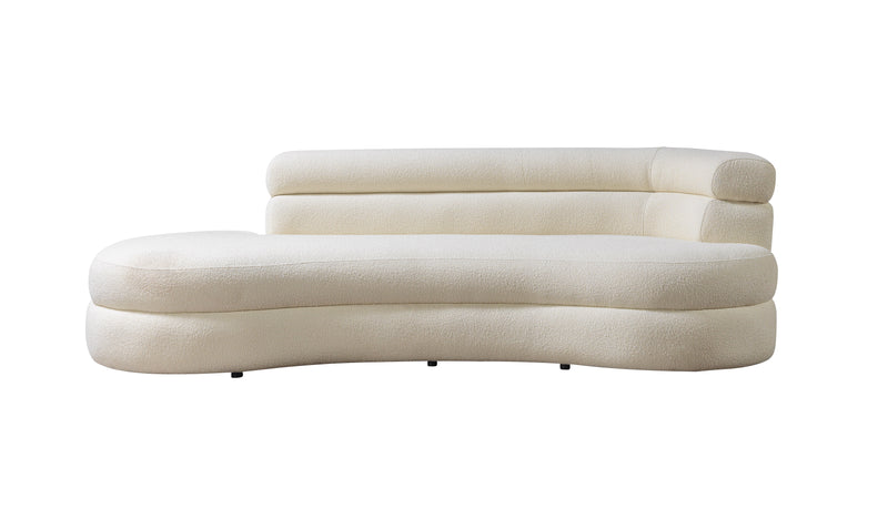 Larissa Ivory Boucle Chaise Lounge [ETA: 6/30]