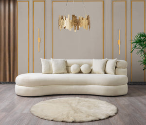 Larissa Ivory Boucle Chaise Lounge [ETA: 6/30]