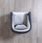 Leina Silver-Gray  Velvet Chair