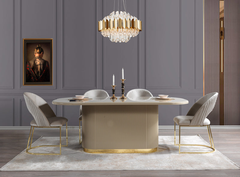 Milena Ivory 7-Piece Dining Set  [ETA: 10/25]