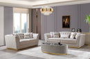 Milena Ivory Velvet Sofa 93" & Loveseat 73"