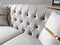 Milena Ivory Velvet Sofa 93" & Loveseat 73"