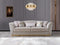 Milena Ivory Velvet Sofa 93" & Loveseat 73"