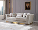 Milena Ivory Velvet Sofa 93" & Loveseat 73"