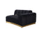 Michelle Black Velvet Curved 118" Sectional