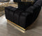 Michelle Black Velvet Curved 118" Sectional