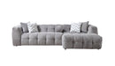 Ivy Gray Boucle RAF 110" Sectional