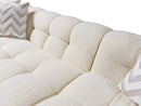 Ivy Ivory Boucle RAF 110" Sectional