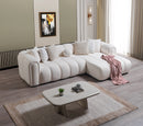 Lis Ivory Boucle RAF 115" Sectional [ETA: 11/25]