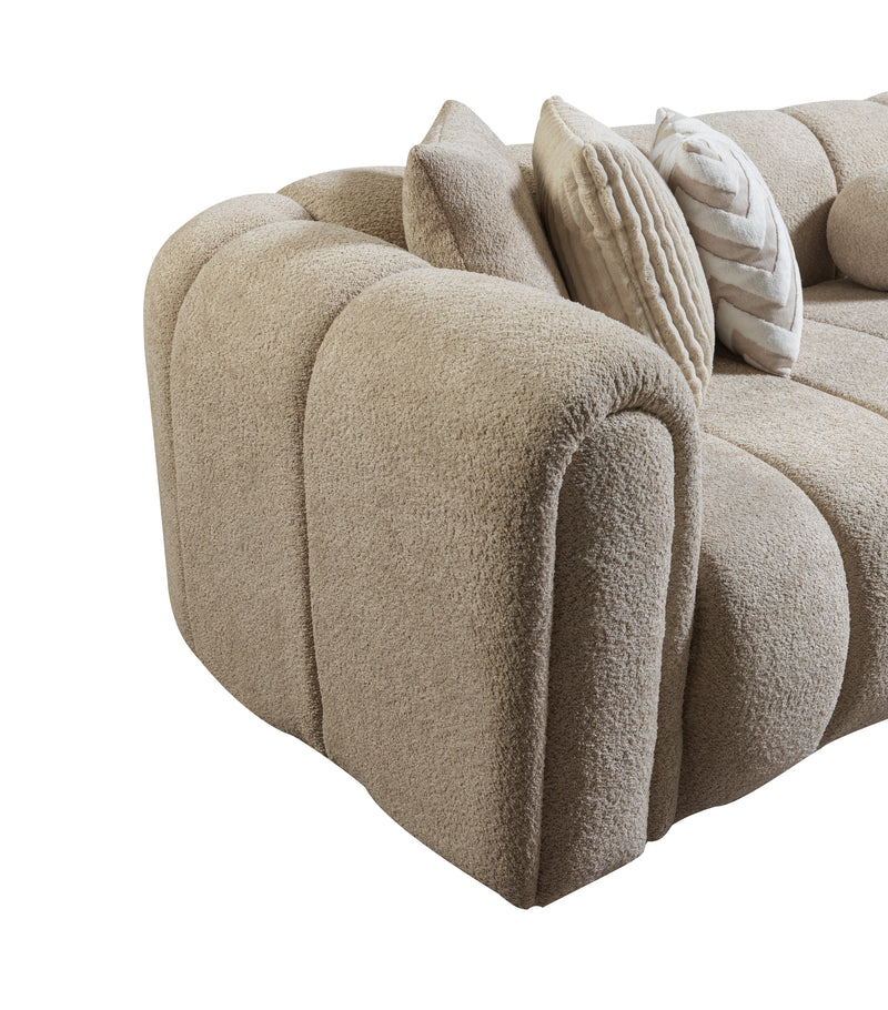 Lis Sand Boucle RAF 115" Sectional