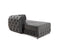 Jessie Gray Velvet  Double Chaise 138" Sectional