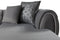 Jessie Gray Velvet  Double Chaise 138" Sectional