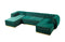 Jessie Green Velvet  Double Chaise 138" Sectional