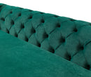 Jessie Green Velvet  Double Chaise 138" Sectional