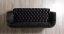 Daphne Black Velvet Sofa 95" & Loveseat 79"