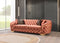 Lupino Orange Velvet Sofa 95" & Loveseat 82"