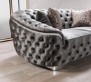 Lupino Gray Velvet Sofa 95" & Loveseat 82" [ETA: 11/5]