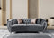 Victoria Gray Velvet Sofa 99" & Loveseat 79"