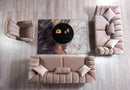 Merida Coffee Velvet Sofa 92" & Loveseat 72"