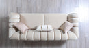 Merida Ivory Velvet Sofa 92" & Loveseat 72"