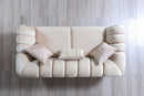 Merida Ivory Velvet Sofa 92" & Loveseat 72"