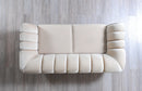 Merida Ivory Velvet Sofa 92" & Loveseat 72"