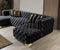 Neva Black Velvet Double Chaise 138" Sectional [ETA: 3/20]