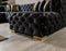 Neva Black Velvet Double Chaise 138" Sectional [ETA: 3/20]