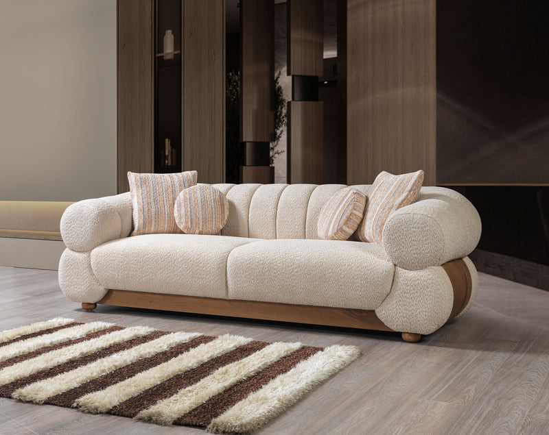 Destina Ivory Boucle  Sofa 96" & Loveseat 81"