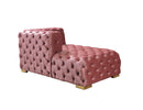 Neva Pink Velvet Double Chaise 138" Sectional