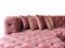 Neva Pink Velvet Double Chaise 138" Sectional