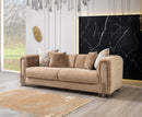 Brenda Coffee  Boucle  Sofa 93" & Loveseat 71"