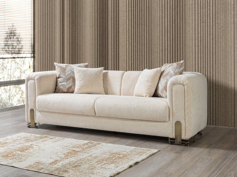 Brenda Ivory Boucle  Sofa 93" & Loveseat 71"