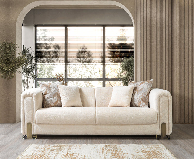 Brenda Ivory Boucle  Sofa 93" & Loveseat 71"