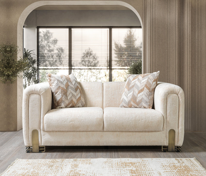 Brenda Ivory Boucle  Sofa 93" & Loveseat 71"