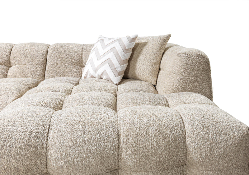 Ivy Sand Boucle RAF 110" Sectional