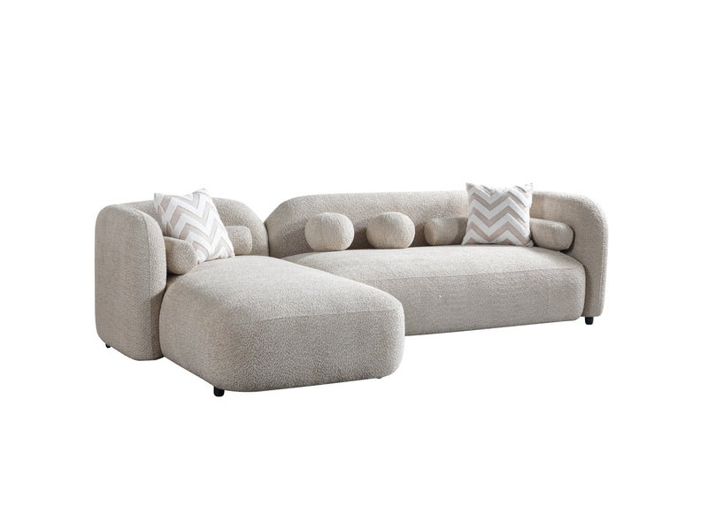 Liva Sand Boucle LAF 110" Sectional [ETA: 3/20]