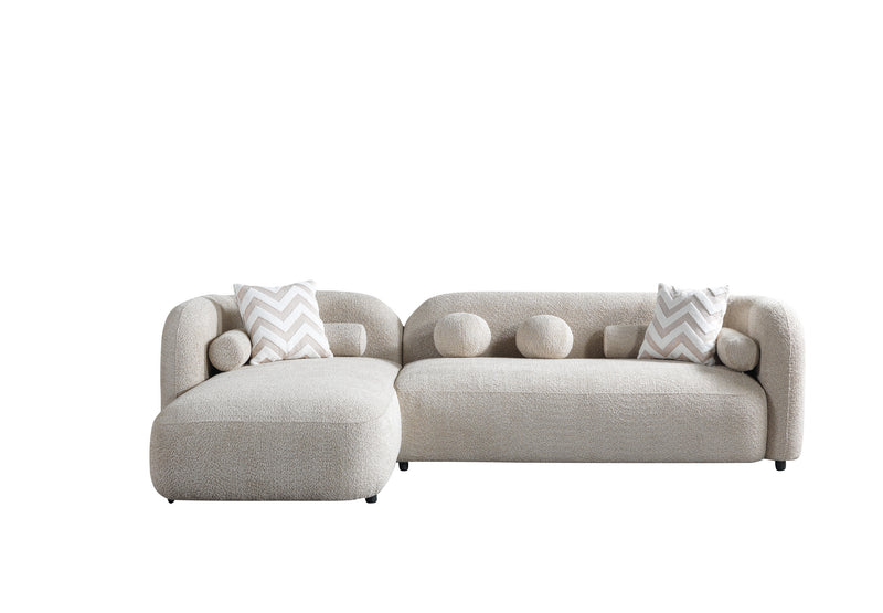 Liva Sand Boucle LAF 110" Sectional [ETA: 3/20]