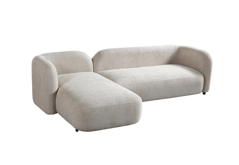 Liva Sand Boucle LAF 110" Sectional [ETA: 3/20]