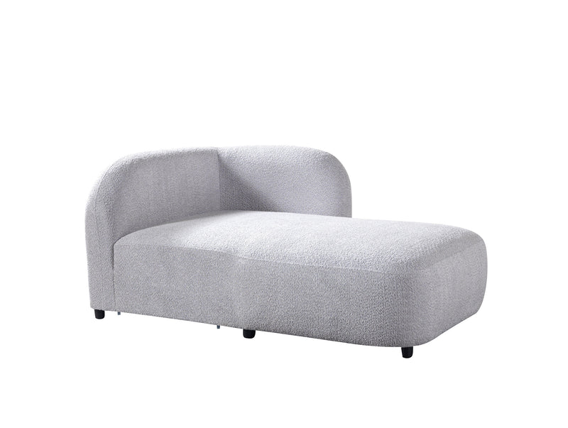 Liva Gray Boucle RAF 110" Sectional [ETA: 3/20]