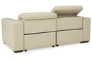 Texline Sand 3-Piece Power Reclining Sectional Loveseat -  Ashley - Luna Furniture