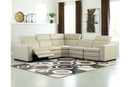 Texline Sand 6-Piece Power Reclining Sectional -  Ashley - Luna Furniture